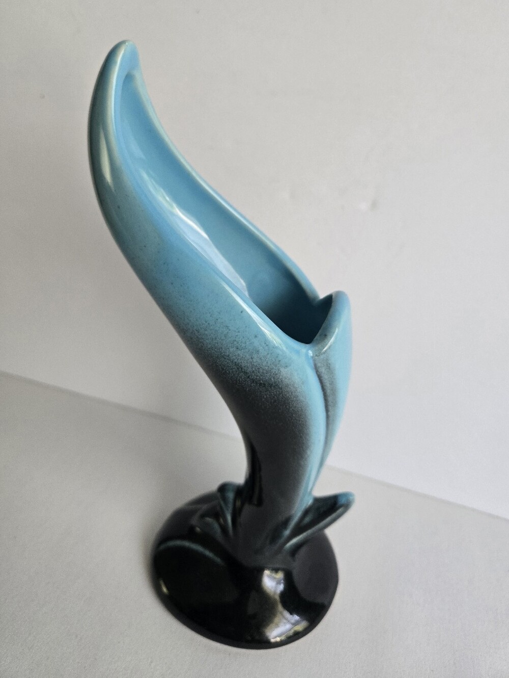 Beauceware Bird of Paradise Vase Art Pottery Vtg
